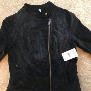 Free people velvet jacket with tie up details